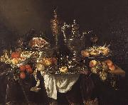 Abraham van Beijeren Banquet still life oil painting reproduction